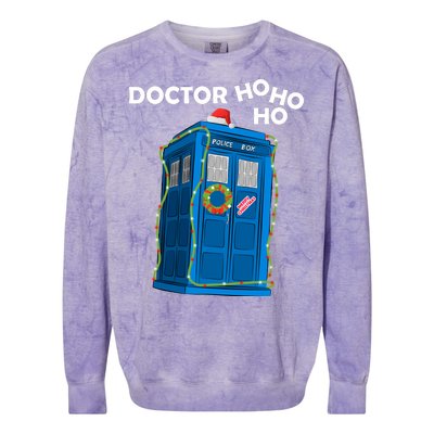 Doctor Ho Ho Ho Funny Christmas Colorblast Crewneck Sweatshirt