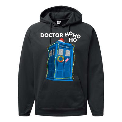 Doctor Ho Ho Ho Funny Christmas Performance Fleece Hoodie