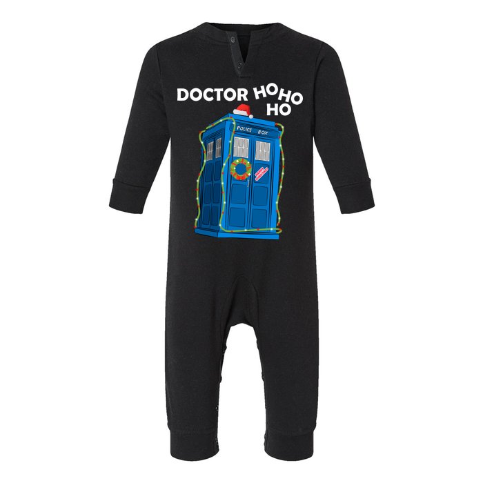 Doctor Ho Ho Ho Funny Christmas Infant Fleece One Piece