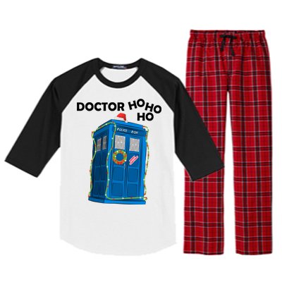 Doctor Ho Ho Ho Funny Christmas Raglan Sleeve Pajama Set