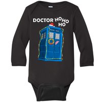 Doctor Ho Ho Ho Funny Christmas Baby Long Sleeve Bodysuit