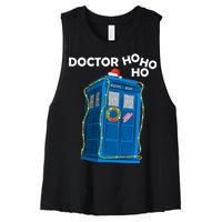 Doctor Ho Ho Ho Funny Christmas Women's Racerback Cropped Tank