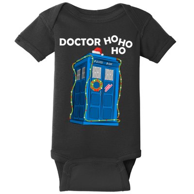 Doctor Ho Ho Ho Funny Christmas Baby Bodysuit