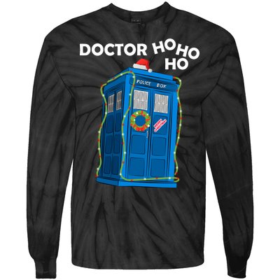 Doctor Ho Ho Ho Funny Christmas Tie-Dye Long Sleeve Shirt