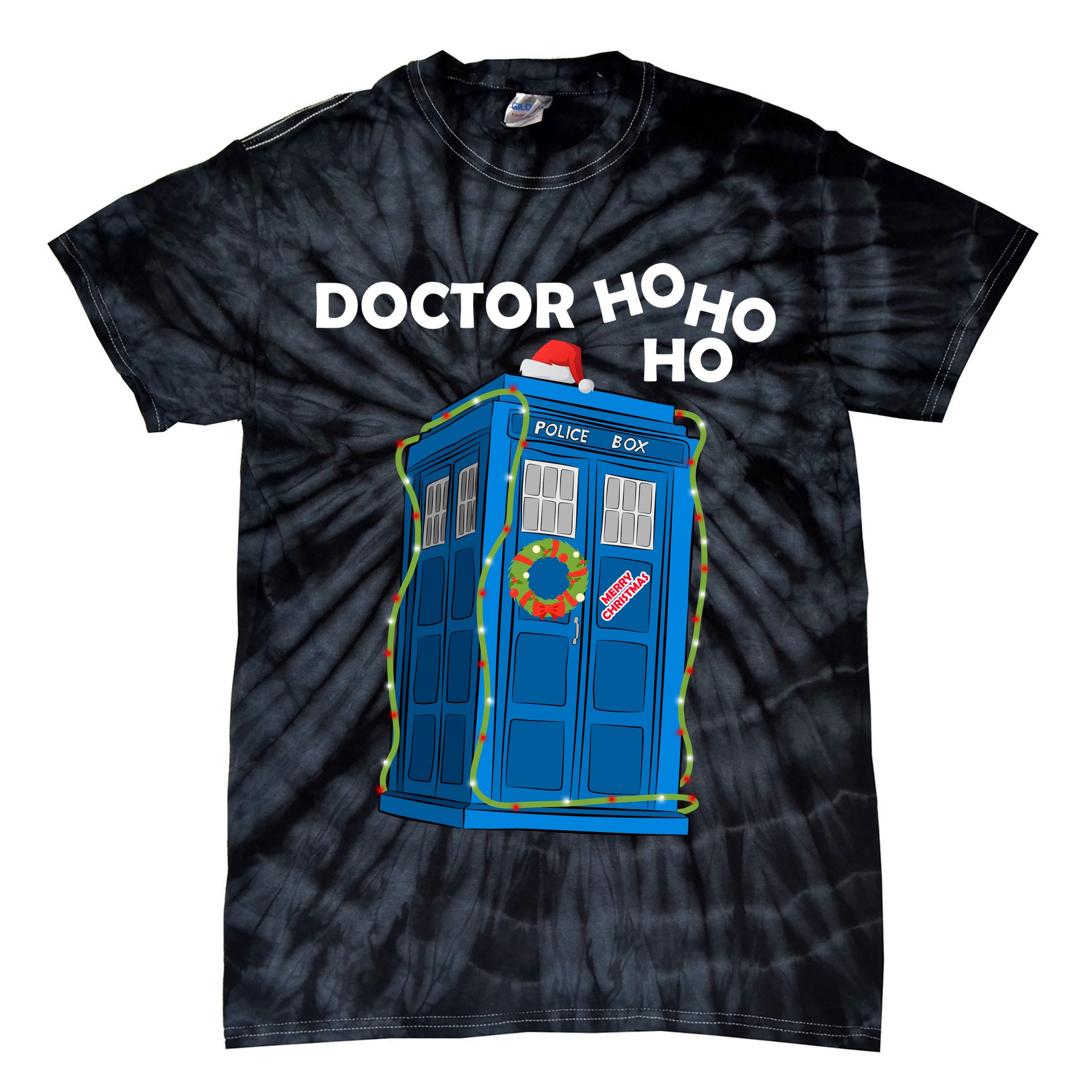 Doctor Ho Ho Ho Funny Christmas Tie-Dye T-Shirt