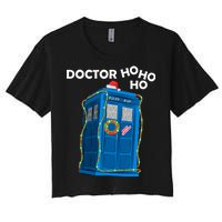 Doctor Ho Ho Ho Funny Christmas Women's Crop Top Tee