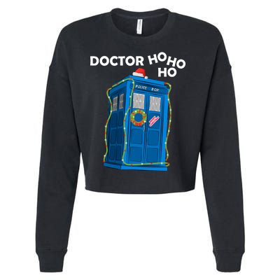 Doctor Ho Ho Ho Funny Christmas Cropped Pullover Crew