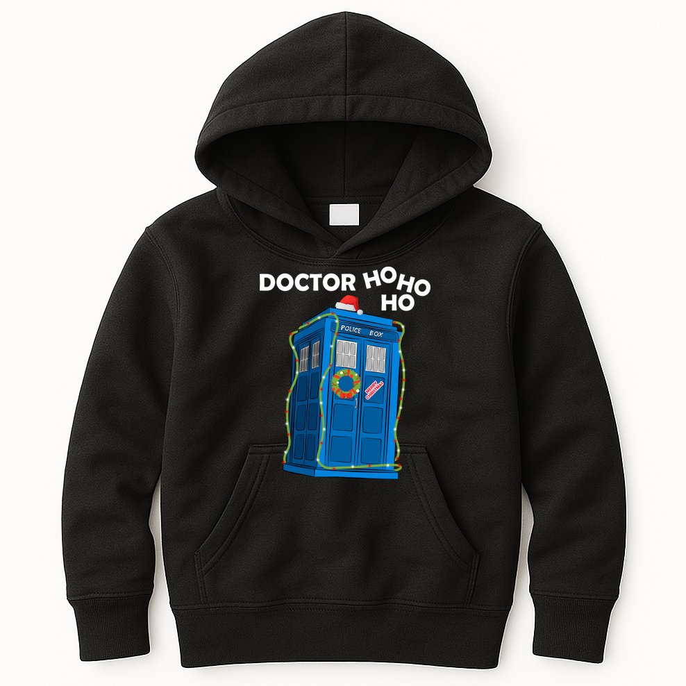 Doctor Ho Ho Ho Funny Christmas Kids Hoodie