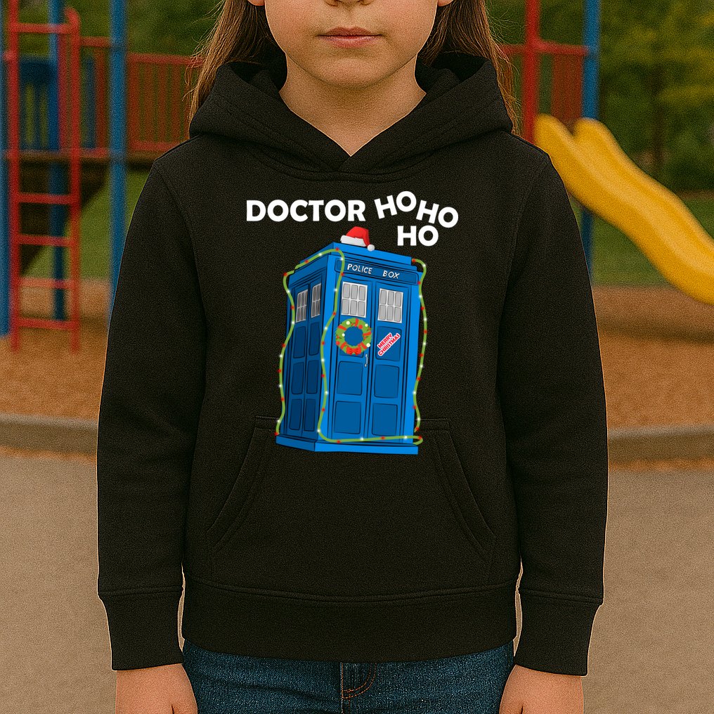 Doctor Ho Ho Ho Funny Christmas Kids Hoodie
