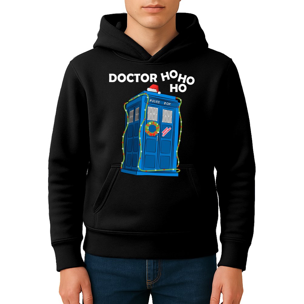 Doctor Ho Ho Ho Funny Christmas Kids Hoodie