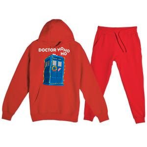 Doctor Ho Ho Ho Funny Christmas Premium Hooded Sweatsuit Set