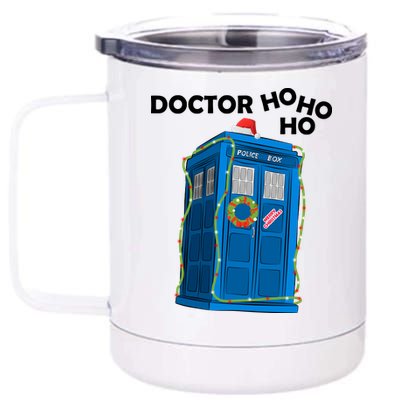 Doctor Ho Ho Ho Funny Christmas 12 oz Stainless Steel Tumbler Cup