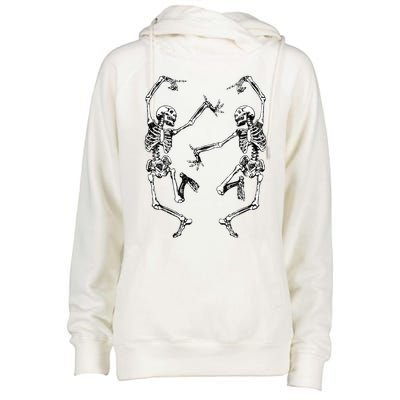 Dance Of Death Macabre Skeleton Skull Halloween Cute Gift Womens Funnel Neck Pullover Hood