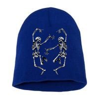 Dance Of Death Macabre Skeleton Skull Halloween Cute Gift Short Acrylic Beanie