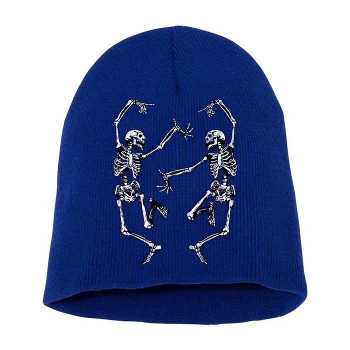 Dance Of Death Macabre Skeleton Skull Halloween Cute Gift Short Acrylic Beanie