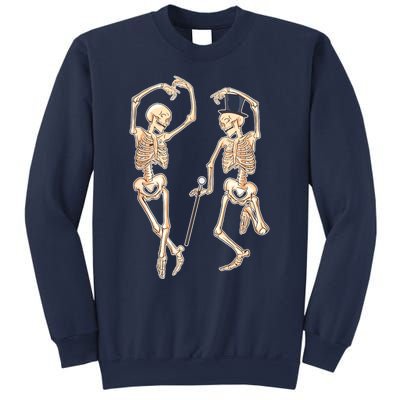 Dance Of Death Art Halloween Skeletons Dancing Scary Sweatshirt