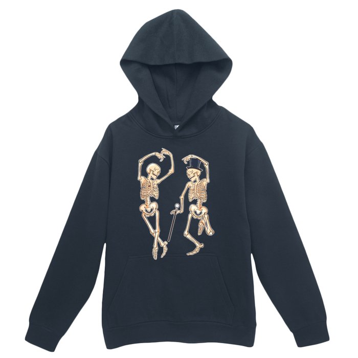 Dance Of Death Art Halloween Skeletons Dancing Scary Urban Pullover Hoodie