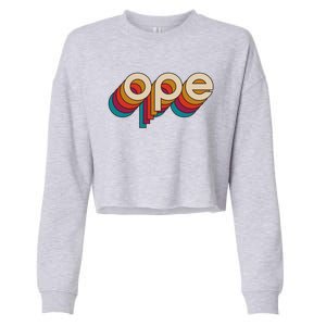 Disco Ope Cropped Pullover Crew