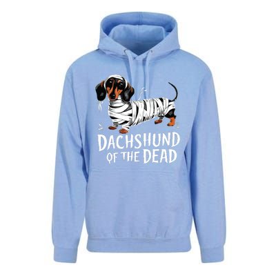 Dachshund Of Dead Halloween Mummy Dog Unisex Surf Hoodie