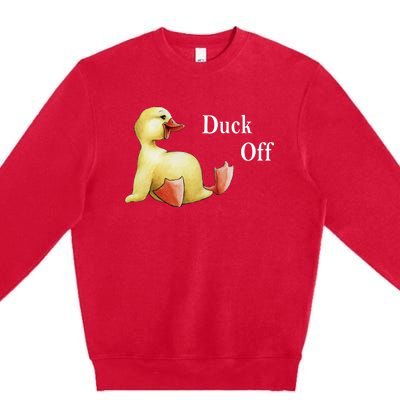 Duck Off Premium Crewneck Sweatshirt