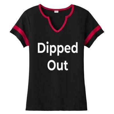 Dipped Out Ladies Halftime Notch Neck Tee