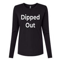 Dipped Out Womens Cotton Relaxed Long Sleeve T-Shirt