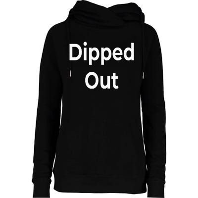 Dipped Out Womens Funnel Neck Pullover Hood