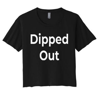 Dipped Out Women's Crop Top Tee