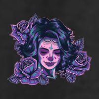 Day Of Dead Dia Los Muertos Sugar Skull Woman Adult Drive Performance Visor