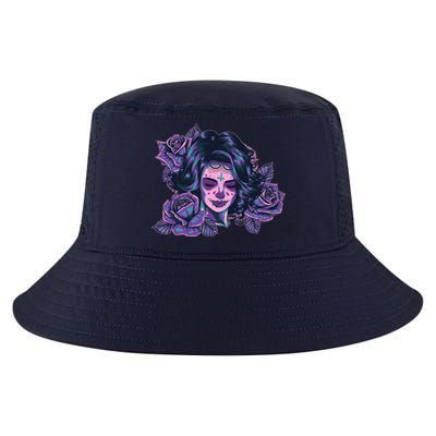 Day Of Dead Dia Los Muertos Sugar Skull Woman Cool Comfort Performance Bucket Hat