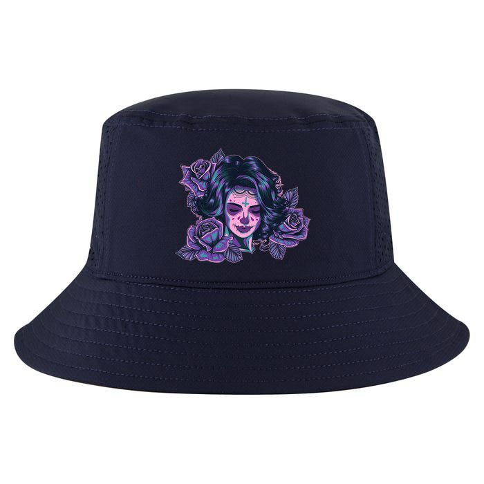Day Of Dead Dia Los Muertos Sugar Skull Woman Cool Comfort Performance Bucket Hat