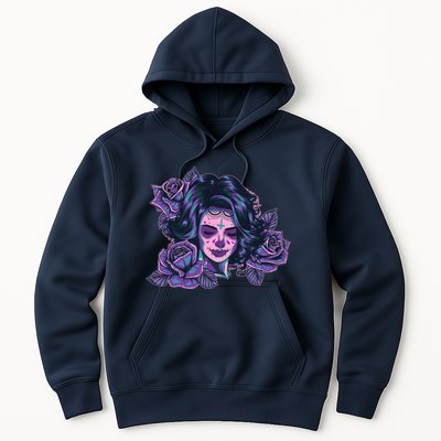 Day Of Dead Dia Los Muertos Sugar Skull Woman Hoodie