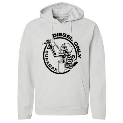 Diesel Only Duramax Lifted Truck Power Stroke Diesel Can Performance Fleece Hoodie