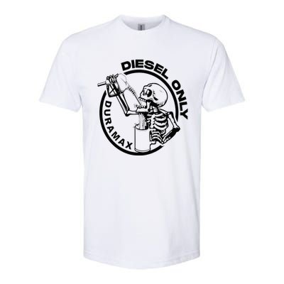 Diesel Only Duramax Lifted Truck Power Stroke Diesel Can Softstyle CVC T-Shirt