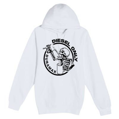 Diesel Only Duramax Lifted Truck Power Stroke Diesel Can Premium Pullover Hoodie