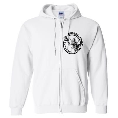 Diesel Only Duramax Lifted Truck Power Stroke Diesel Can Full Zip Hoodie