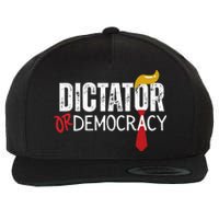 Dictator Or Democracy Funny Trump Hair Tie Wool Snapback Cap