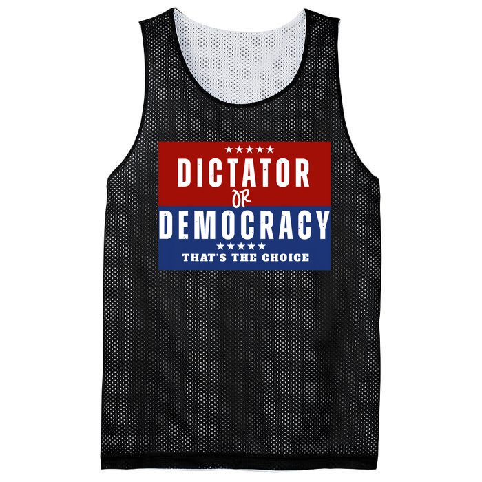 Dictator Or Democracy ThatS The Choice Mesh Reversible Basketball Jersey Tank