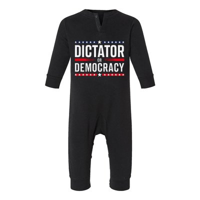 Dictator Or Democracy Infant Fleece One Piece