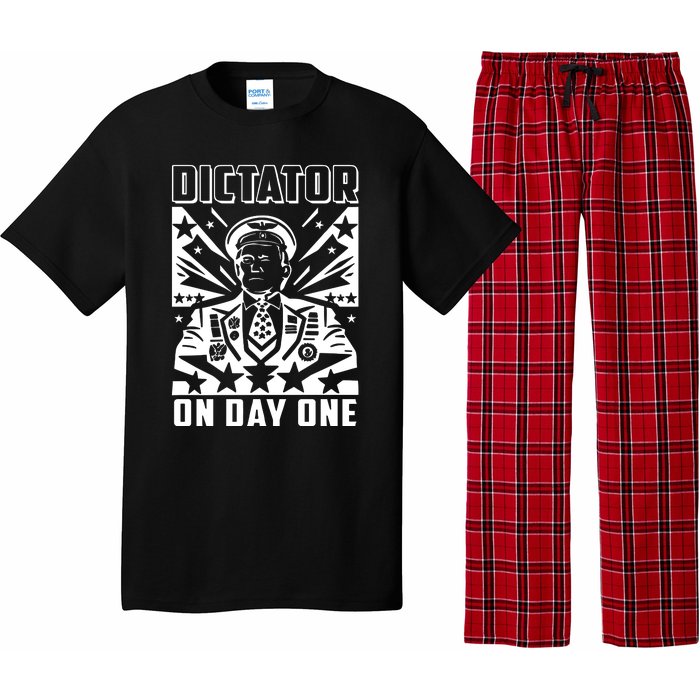 Dictator On Day One Trump Pajama Set