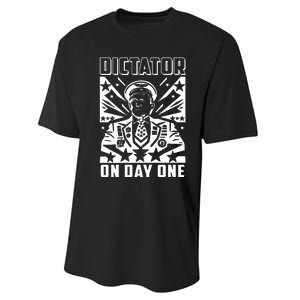 Dictator On Day One Trump Performance Sprint T-Shirt