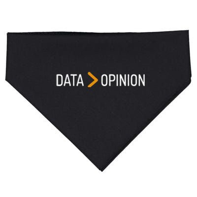 Data Opinion Data Over Opinion USA-Made Doggie Bandana