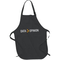 Data Opinion Data Over Opinion Full-Length Apron With Pockets