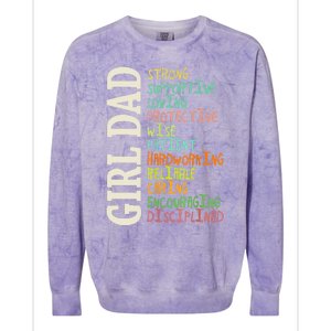 Dads Of Daughters For Dad Father Happy Fathers Day Colorblast Crewneck Sweatshirt