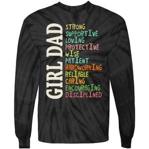 Dads Of Daughters For Dad Father Happy Fathers Day Tie-Dye Long Sleeve Shirt