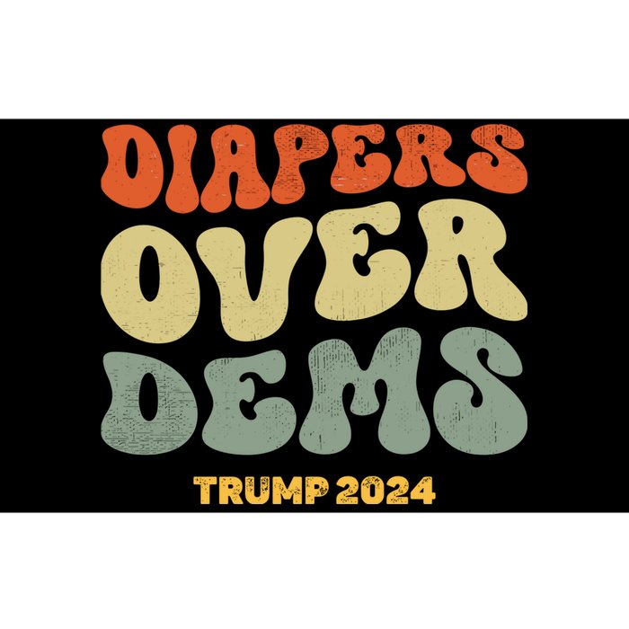 Diapers Over Dems Trump 2024 Bumper Sticker