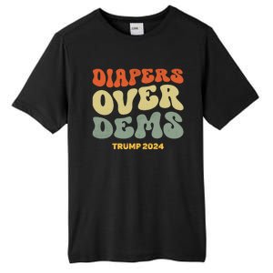 Diapers Over Dems Trump 2024 Tall Fusion ChromaSoft Performance T-Shirt