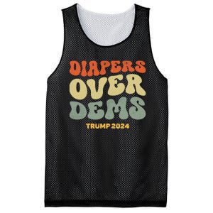 Diapers Over Dems Trump 2024 Mesh Reversible Basketball Jersey Tank