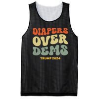 Diapers Over Dems Trump 2024 Mesh Reversible Basketball Jersey Tank