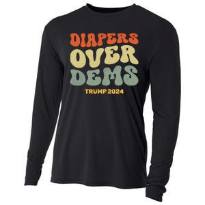 Diapers Over Dems Trump 2024 Cooling Performance Long Sleeve Crew